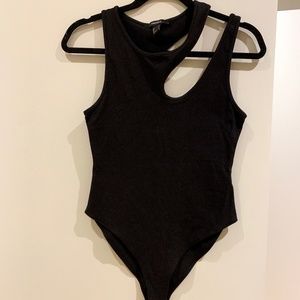 NEW Forever21 Asymmetrical Cutout Bodysuit